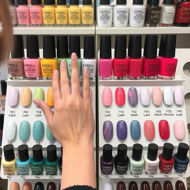 Shellac gel manicure consultation at Paoli Nail Spa in Paoli, PA