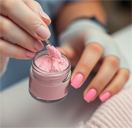 dip powder nails at Paoli Nail Spa