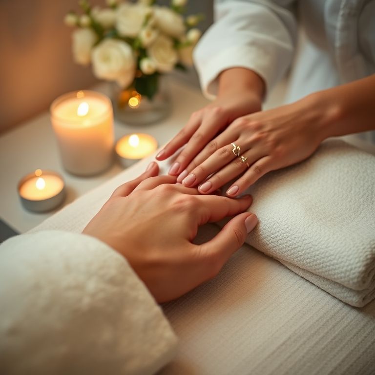 hand massage at Paoli Nail Spa