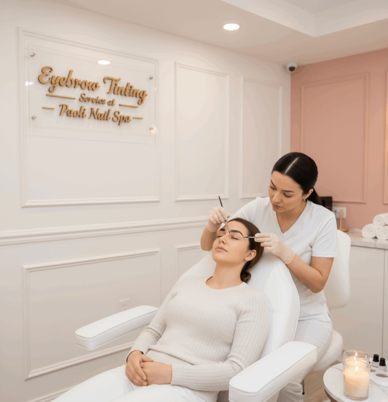 Finished Brow Eyebrow Tinting at Paoli Nail Spa