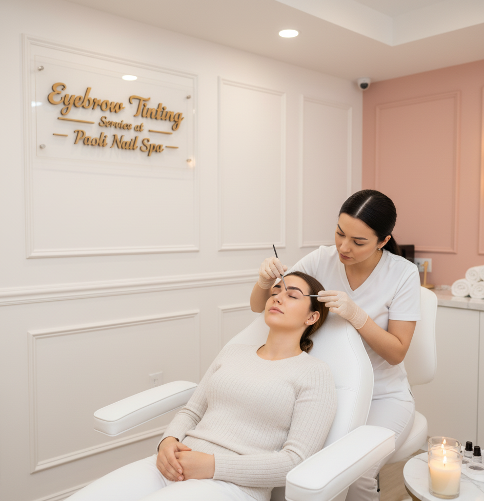 Finished Brow Eyebrow Tinting at Paoli Nail Spa