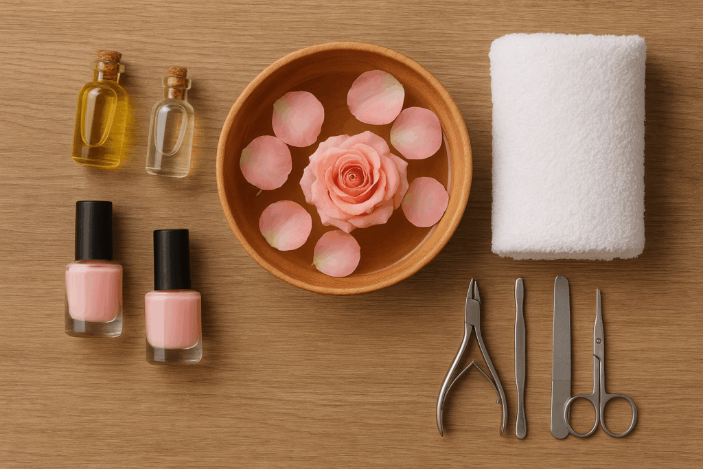 Luxury Spa Manicure Setup at paoli nail spa