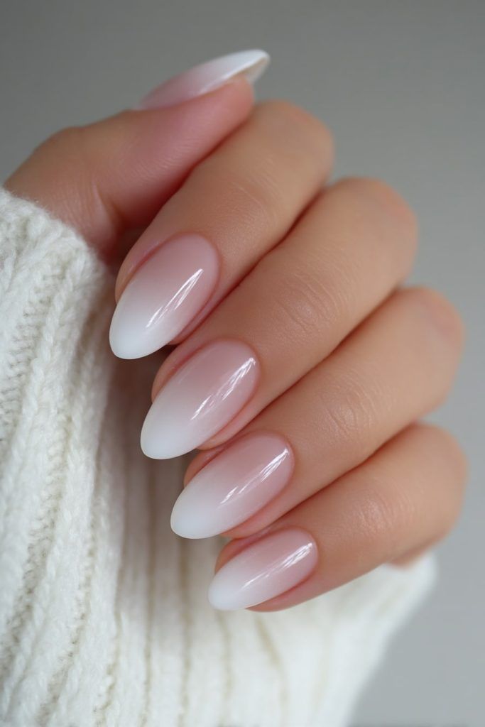 Pink and White Gel Nails at Paoli Nail Spa