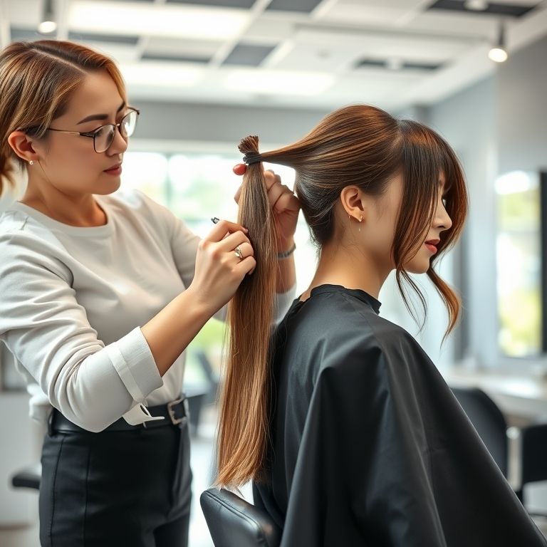 taking single hair extensions paoli nail spa