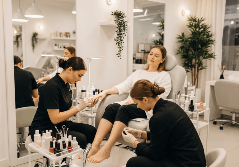 French Manicures Pedicures at Paoli Nail Spa