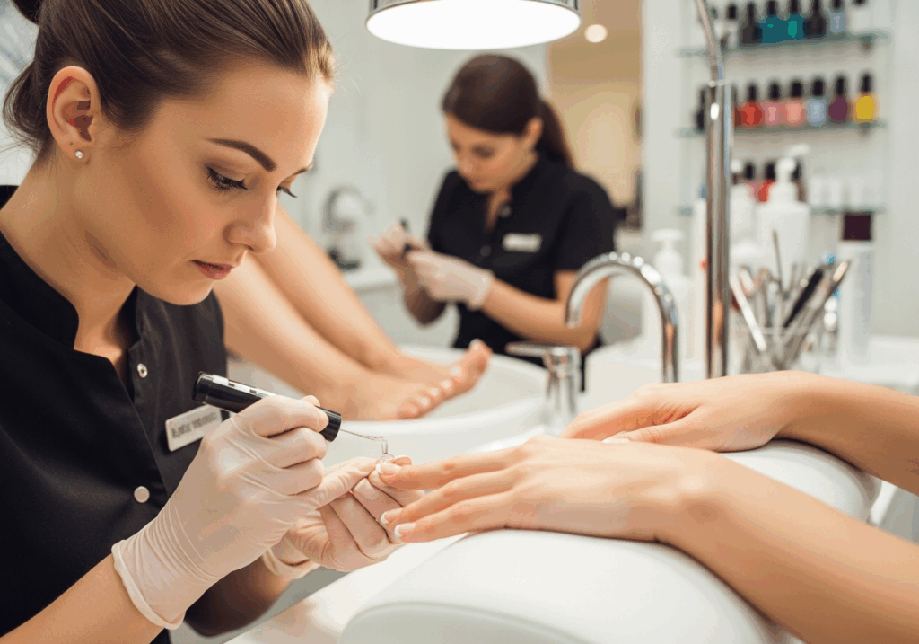 French Manicures Pedicures at Paoli Nail Spa